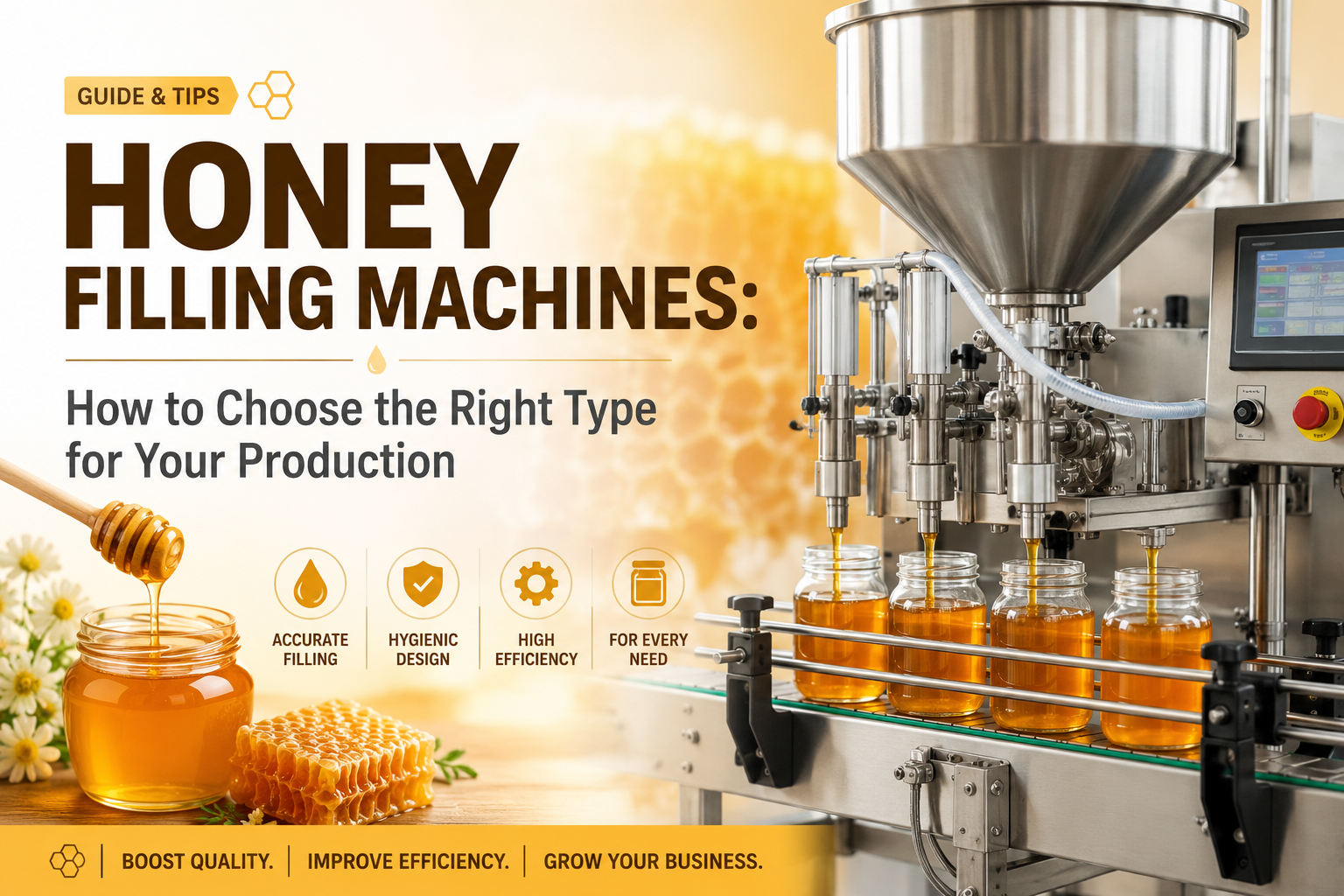 Honey Filling Machine Guide: Manual, Semi-Auto & Automatic Options | ZONESUN