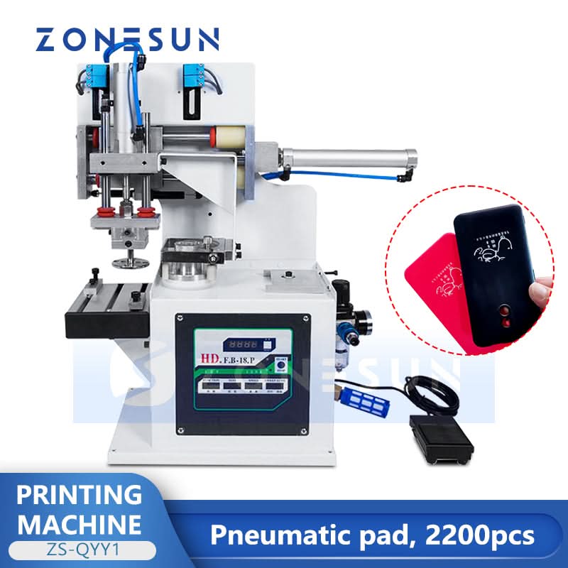 Zonesun ZS-QYY1 Pneumatic Pad Printing Machine | Clean Marking for