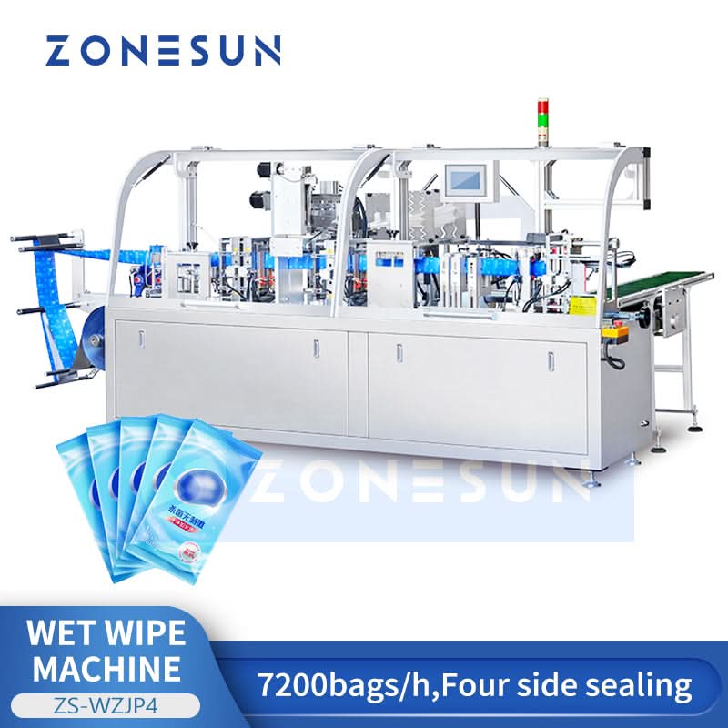 ZONESUN ZS-WZJP4 Fully Automatic Wet Wipes Packaging Machine