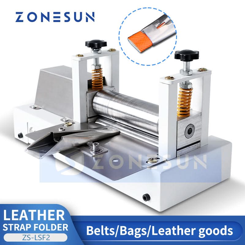 ZONESUN ZS-LSF2 Leather Strap Rolling Machine for Handmade Bag Shoulde