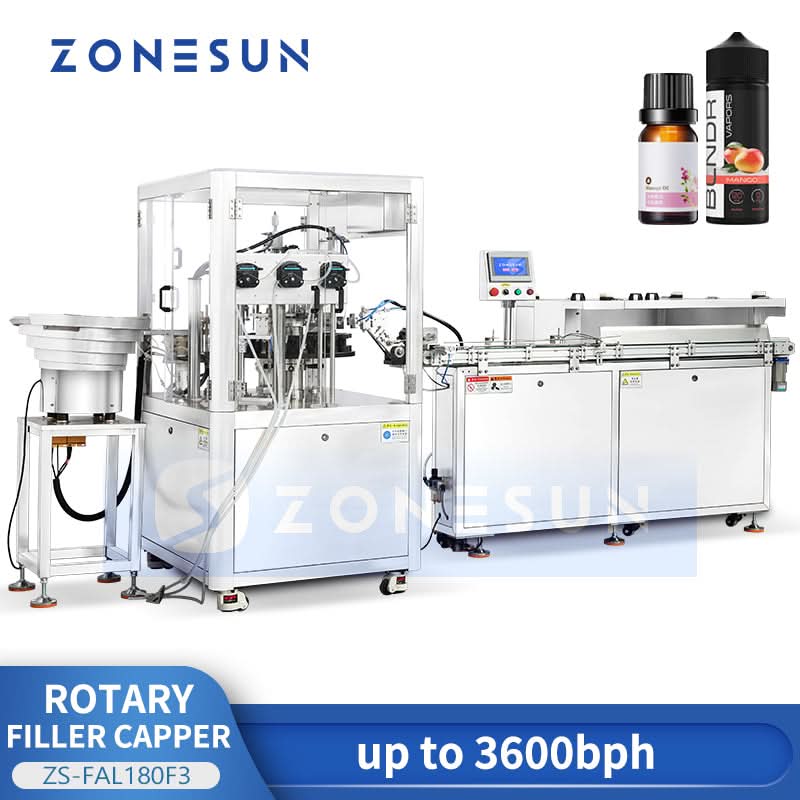 ZONESUN Monoblock Rotary Filling and Capping Machine ZS-FAL180F3