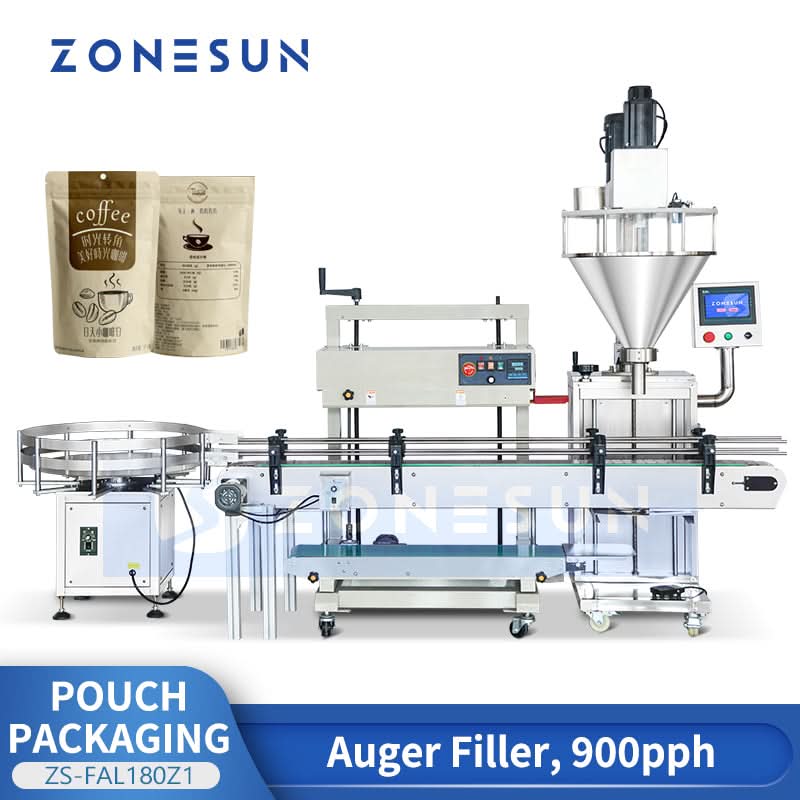 ZONESUN ZS-FAL180Z1 Automatic Powder Pouch Filling & Sealing Machine