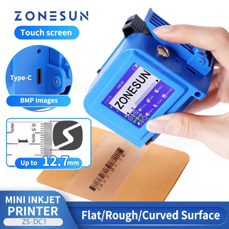 ZONESUN ZS-DC1 Portable Inkjet Printer for Date Coding & Labels