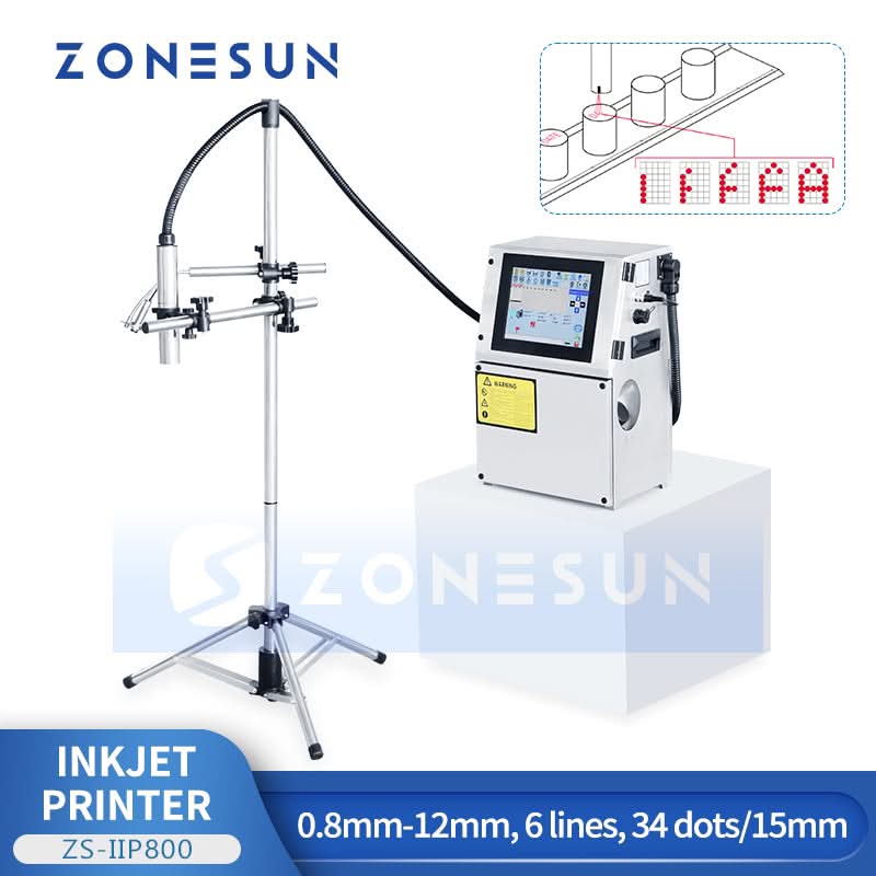 ZONESUN ZS-IIP800 Industrial Inkjet Printer for High-Speed Packaging L
