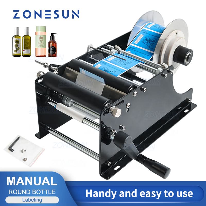 ZS-50 Manual Round Bottle Labeling Machine | ZONESUN