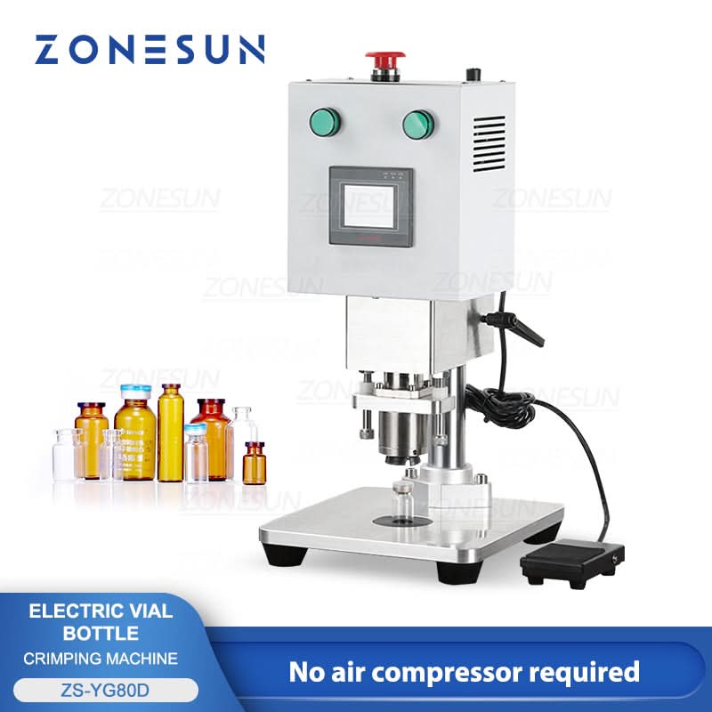 ZONESUN ZS-YG80D Electric Vial Crimper for Flip-Off Caps