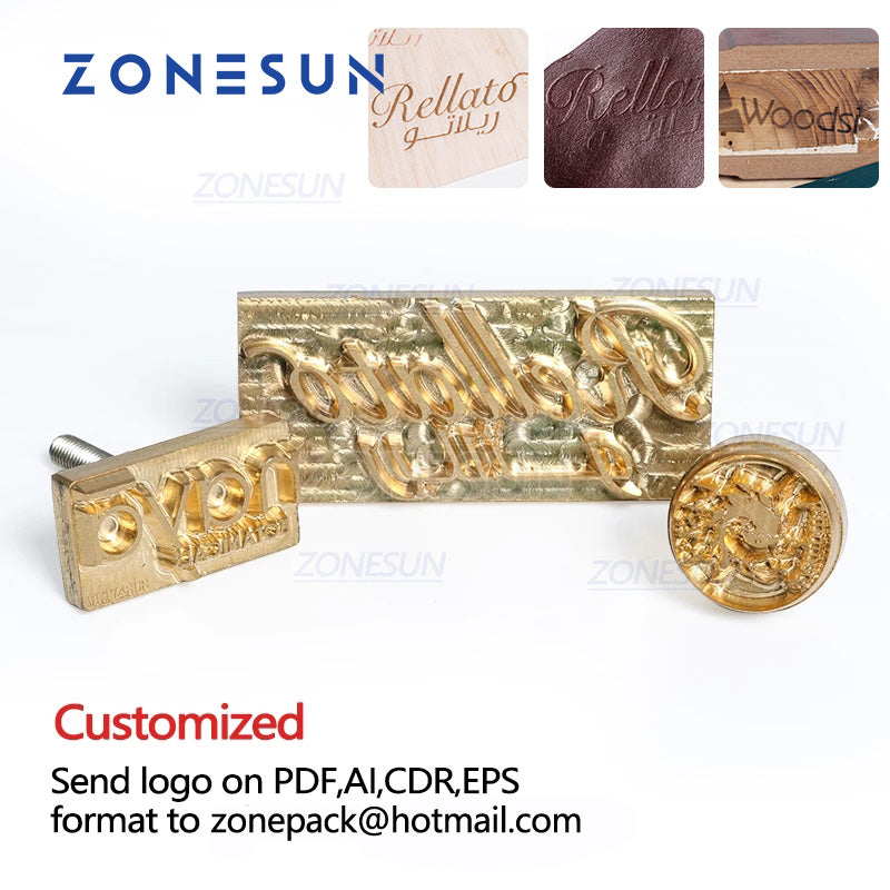 Customized Logo Leather Stamp, Copper Brass Wood Paper Skin, Bread Cake  Die, Heating Emboss Mold, Letter Metal Stamp, Iron Skin