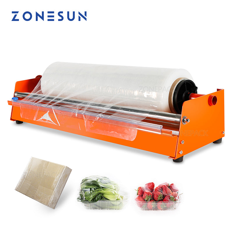  HaTur 2-in-1 Table Stretch Film Dispenser Manual Pallet  Wrapper Stretch Film Packing Wrapping Machine, Maximum Film Width 21.65” :  Office Products