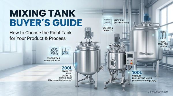 Mixing Tank Buyer's Guide: How to Choose the Right Tank for Your Product and Process