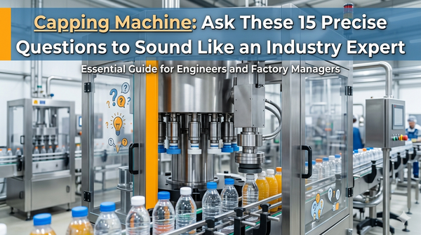 Capping Machine：Ask These 15 Precise Questions to Sound Like an Industry Expert