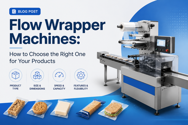 Horizontal flow wrapper machine for individual product packaging