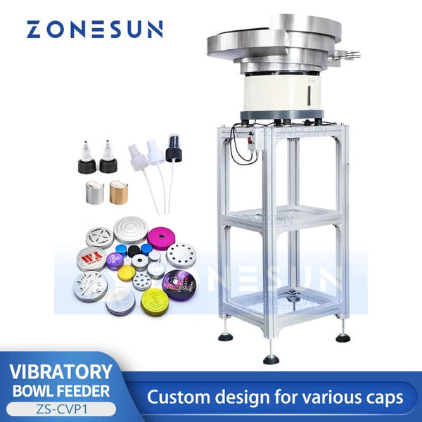 ZONESUN packaging line cap feeding and auxiliary equipment