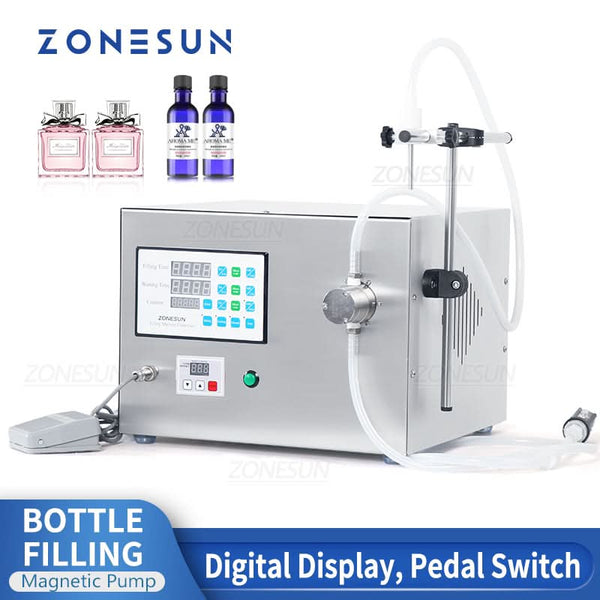 ZONESUN magnetic pump filling machine for flowable liquids