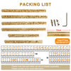 Zonesun 184PCS Alphabet Letter Stamp Set Hot Foil Stamping Machine