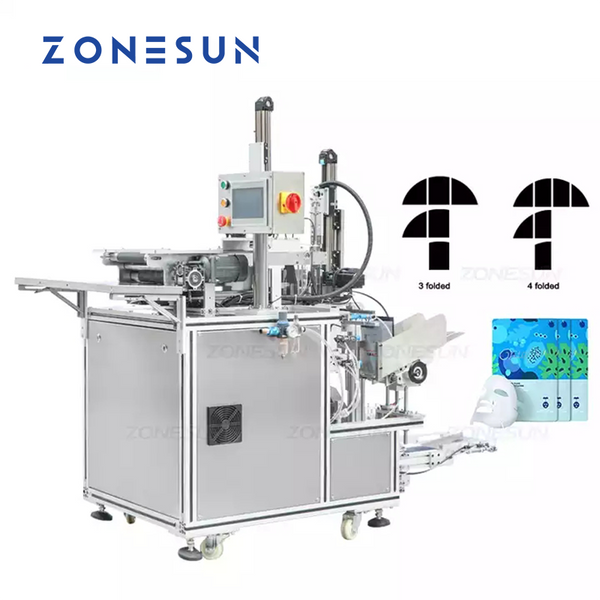 ZONESUN ZS‑MS1TZD High Speed Facial Mask Folder Automatic Mask Folding Machine