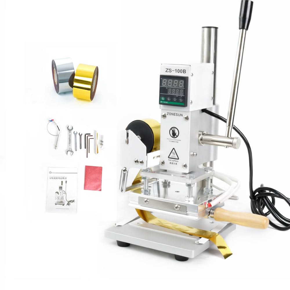 ZONESUN ZS-100B Hot Foil Stamping Machine for Pencils Leather