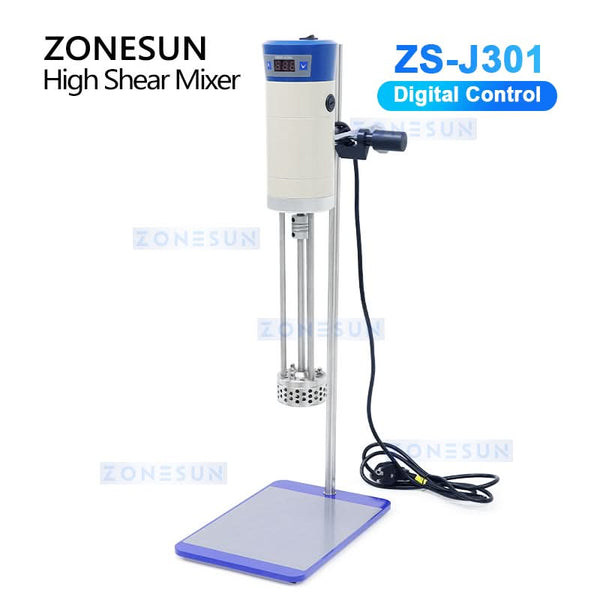ZONESUN ZS-J300 High-Shear Emulsifying Mixer for Cosmetic & Chemical Blending