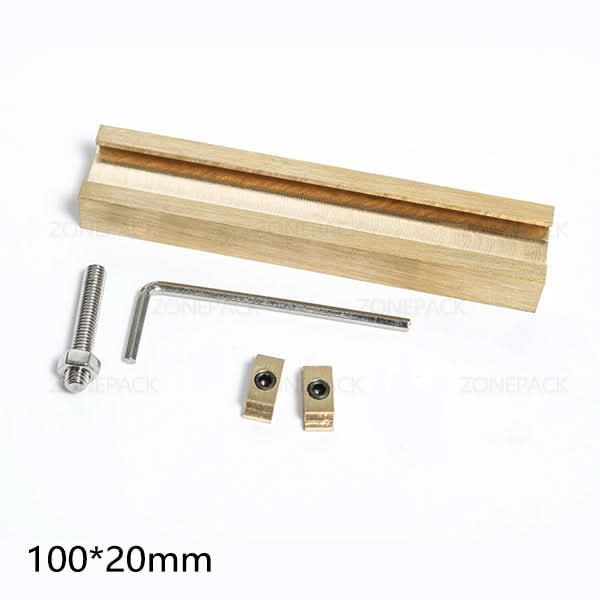 ZONESUN Letter Alphabet brass holder cropper bar 10cm 13cm long Tslot