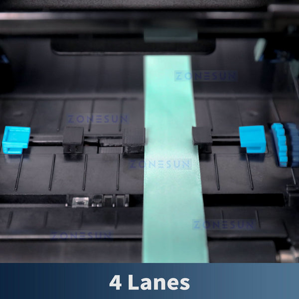 ZONESUN Digital Ribbon Printer 4 Lanes Flower Wrap Ribbon Custom Bows ZS-P103