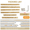 ZONESUN 184PCS Brass Letter & Number Stamp Set for Leather, Wood & Paper
