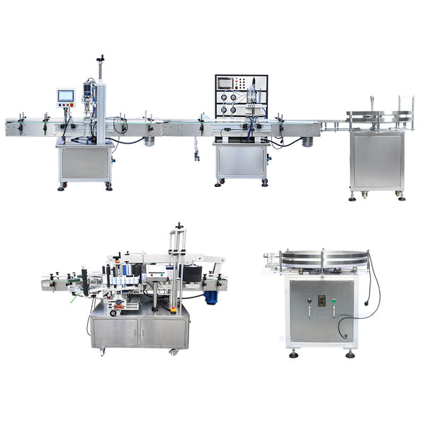 ZONESUN ZS-FAL180P2 Auto Labeling Filling Capping Machine Line