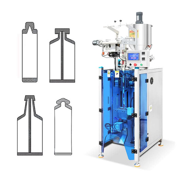 ZONESUN ZS-FS240L Automtic Liquid Pouch  Filling and Sealing Machine with Heating Stirring Funnel