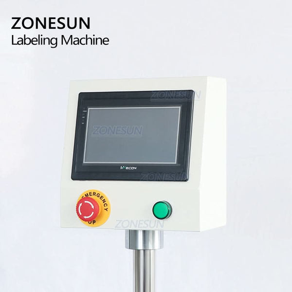 ZONESUN ZS-TB125 Automatic Bottom Labeling Machine Bottom Label Applicator for Bottle Boxes Containers