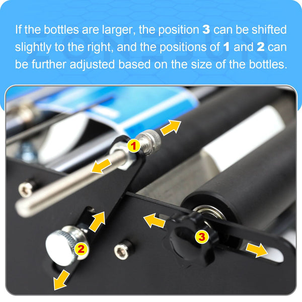 ZONESUN Manual Round Bottle Labeling Machine ZS-50