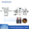 ZONESUN ZS-FAL180B9 Magnetic Pump Reed Diffuser Filling Packaging Equipment Inner Stopper Pressing Cap