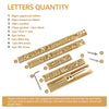 ZONESUN 184PCS Alphabet Letter Stamp Set for Hot Foil Stamping Machines