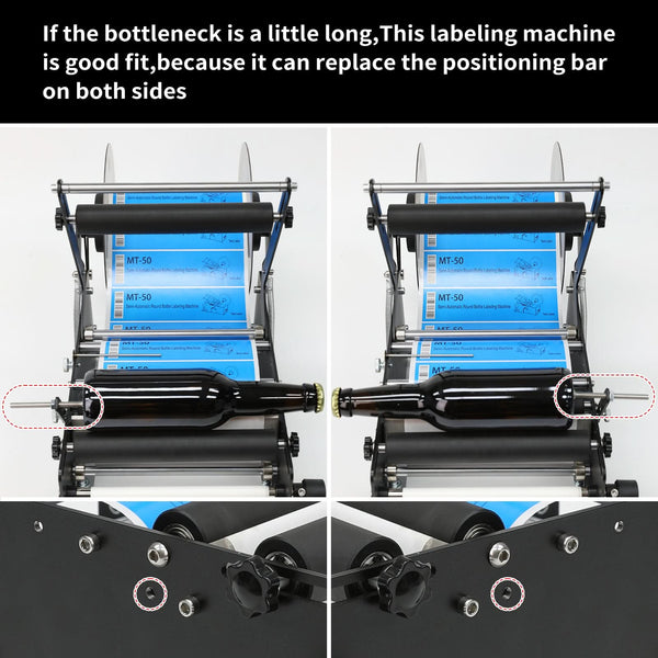 ZONESUN ZS-50W Manual Round Bottle Labeling Machine for Wide & Tall Bottles