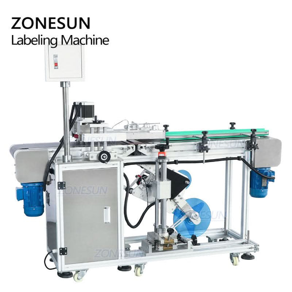 ZONESUN ZS-TB125 Automatic Bottom Labeling Machine Bottom Label Applicator for Bottle Boxes Containers