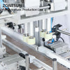 ZONESUN ZS-FAL180C5 Automatic Production Line 4 Nozzles Liquid Filling Capping Labeling Machine With Vibratory Bowl