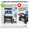 ZONESUN ZS-50P Manual Round Bottle Labeling Machine with Pressing Bar Upgrade