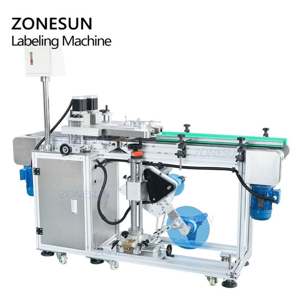ZONESUN ZS-TB125 Automatic Bottom Labeling Machine Bottom Label Applicator for Bottle Boxes Containers