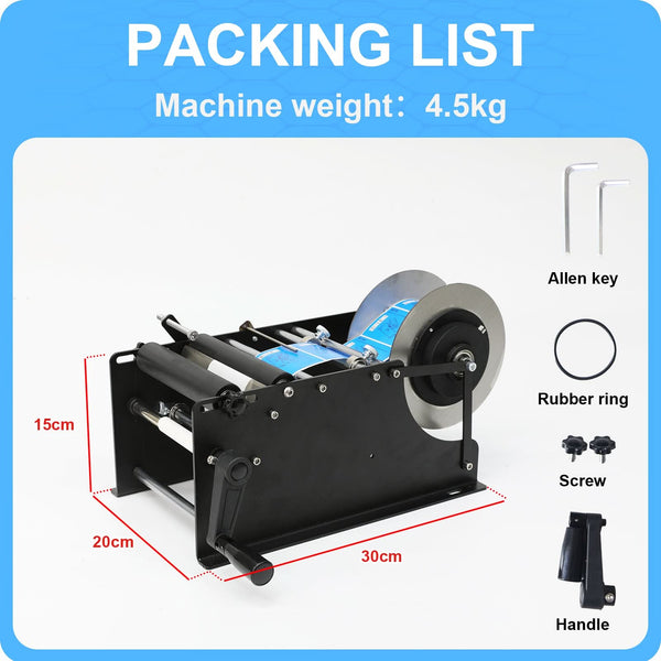 ZONESUN Manual Round Bottle Labeling Machine ZS-50