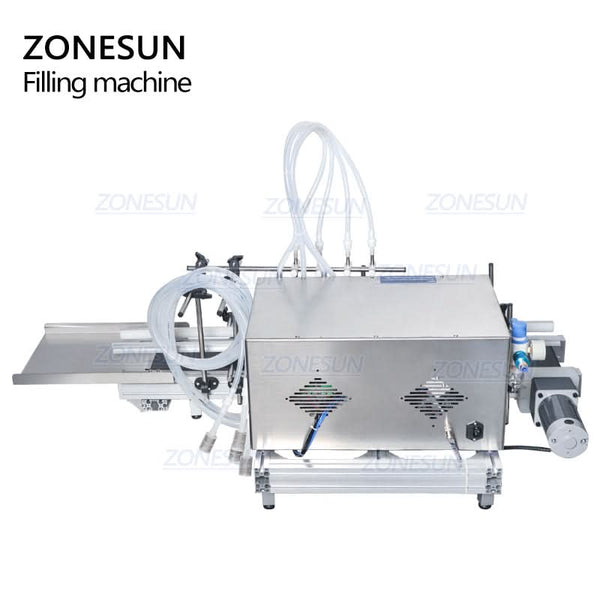 ZONESUN 4 Nozzles Automatic Magnetic Pump Liquid Filling Machine ZS-DTMP4A