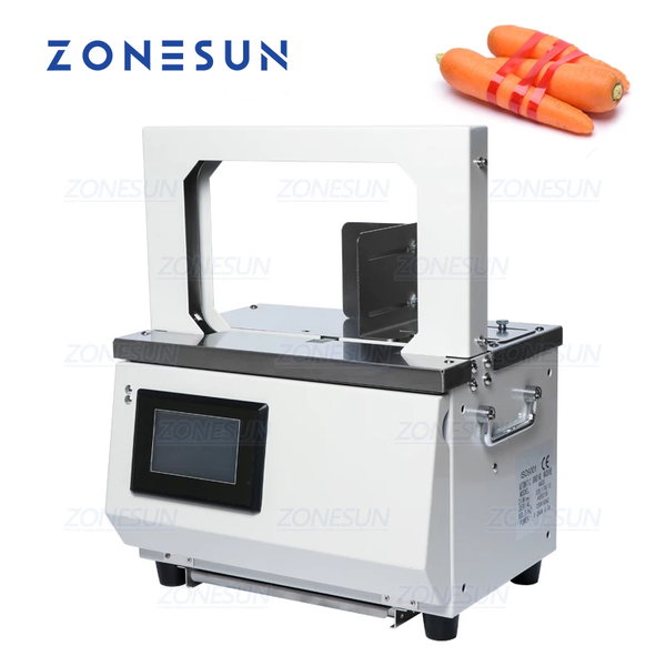 ZONESUN AG03 Small Automatic Tying Machine OPP Strapping Machine Supermarket Vegetable Baler