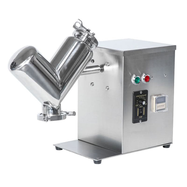 ZONESUN ZS-V2 V-Type Powder Mixing Machine Stainless Steel Dry Blender 2L