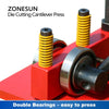 ZONESUN Cantilever Press Die Cutting Alloy Steel Double Bearings Leatherworking Tool ZS-CP1