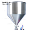 ZONESUN ZS-GY2 Semi-Auto Piston Paste Filler Benchtop Solution for Cosmetics Cream Jams