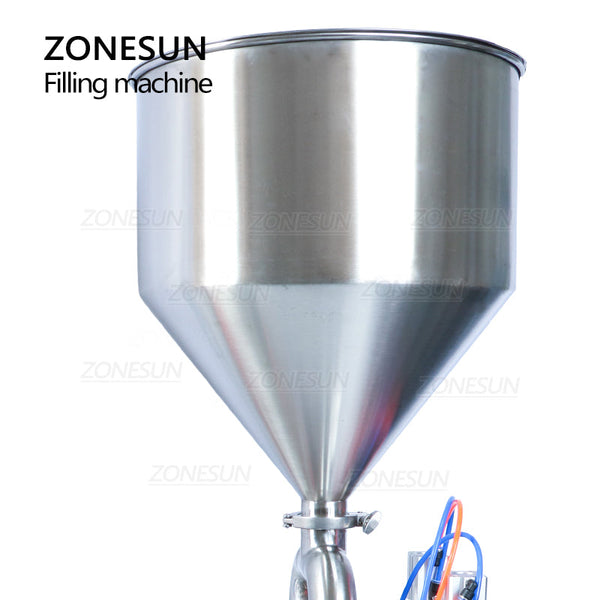 ZONESUN ZS-GY2 Semi-Auto Piston Paste Filler Benchtop Solution for Cosmetics Cream Jams