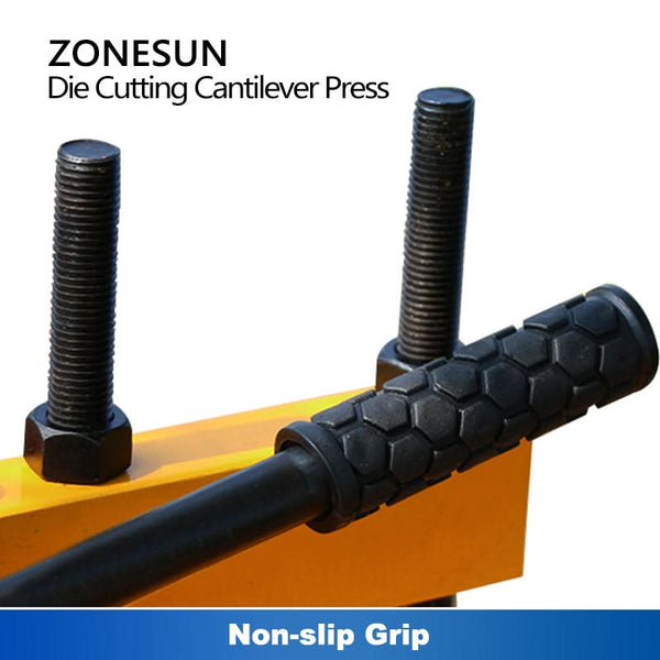 ZONESUN Cantilever Press Die Cutting Alloy Steel Double Bearings Leatherworking Tool ZS-CP1