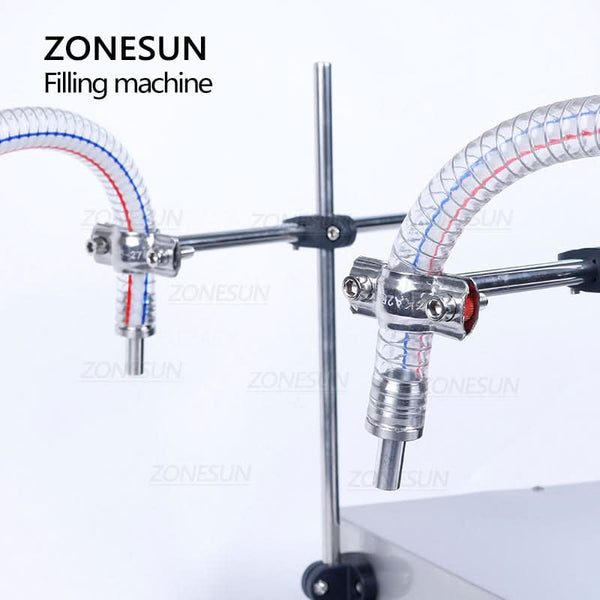 ZONESUN ZS-DP622W 2 Nozzles Diaphragm Pump Liquid Weighing Filling Machine