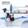 ZONESUN ZS-GY2 Semi-Auto Piston Paste Filler Benchtop Solution for Cosmetics Cream Jams