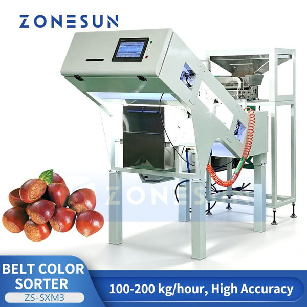 ZS-SXM3 belt color sorter for grains seeds and plastics