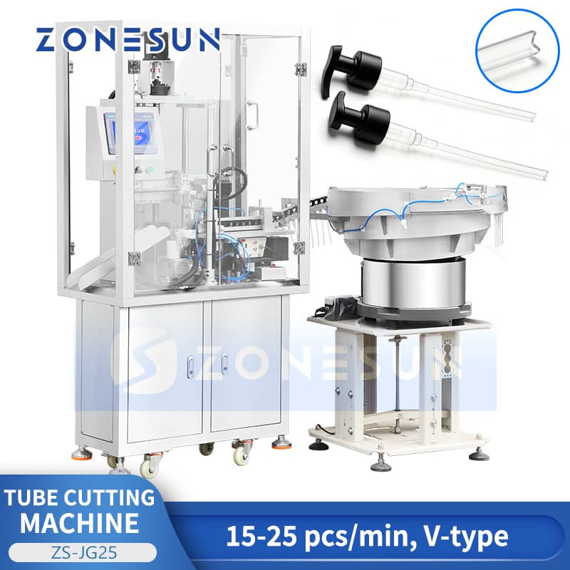ZONESUN ZS-JG25 Automatic V-Shape Tube Cutting Machine for Pump and Sp