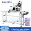 ZONESUN ZS-TB160POPB Print and Apply Label Applicator for Flat Surface Real-Time Label Printer