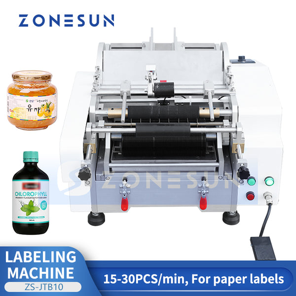 Zonesun ZS-JTB10 Round Bottle Wet Glue Labeling Machine