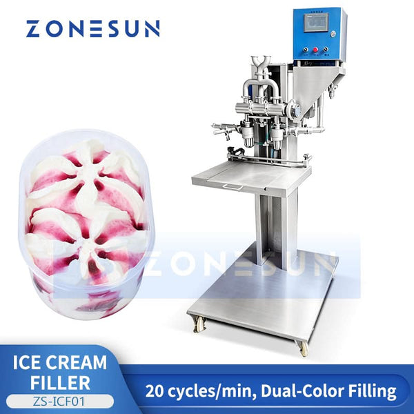 ZS-ICF01 dual-color ice cream filling machine